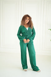 Emerald Pleated Co-ord Set